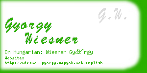 gyorgy wiesner business card